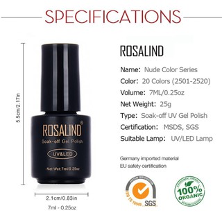 Gel sơn móng tay Rosalind 7ml