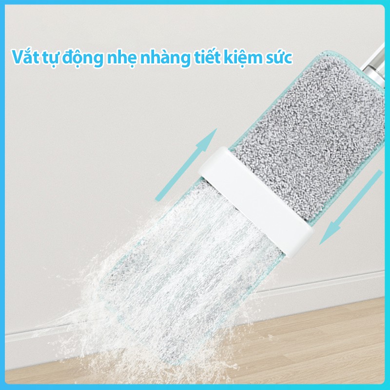 Cây lau nhà tự vắt phun sương MyJae xoay 360 độ thông minh