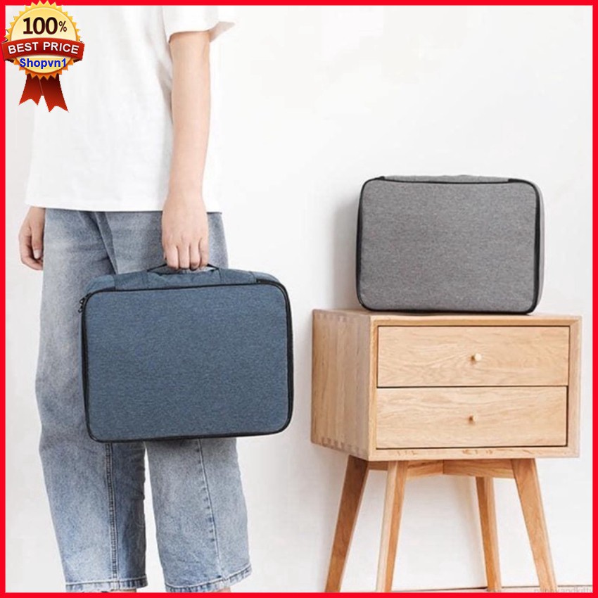 Túi đựng tài liệu có quai xách thích hợp để giấy tờ, tài liệu tuy thân thiết kế hình cặp xách | BigBuy360 - bigbuy360.vn