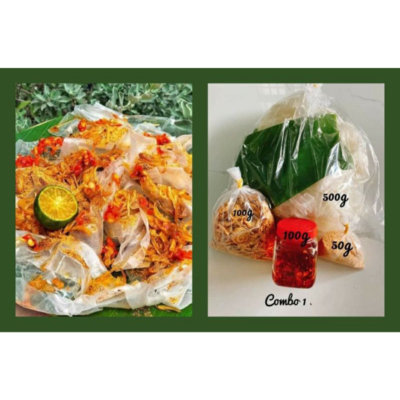 COMBO : 500GR BÁNH RÌA PHƠI SƯƠNG + 100GR HÀNH PHI + 50GR MUỐI NHUYỄN