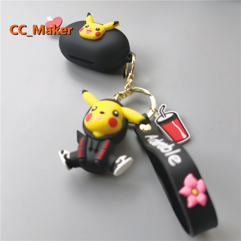 Vỏ bảo vệ hộp sạc tai nghe Samsung Galaxy Buds Live bằng Silicon mềm hình Pikachu dễ thương | BigBuy360 - bigbuy360.vn