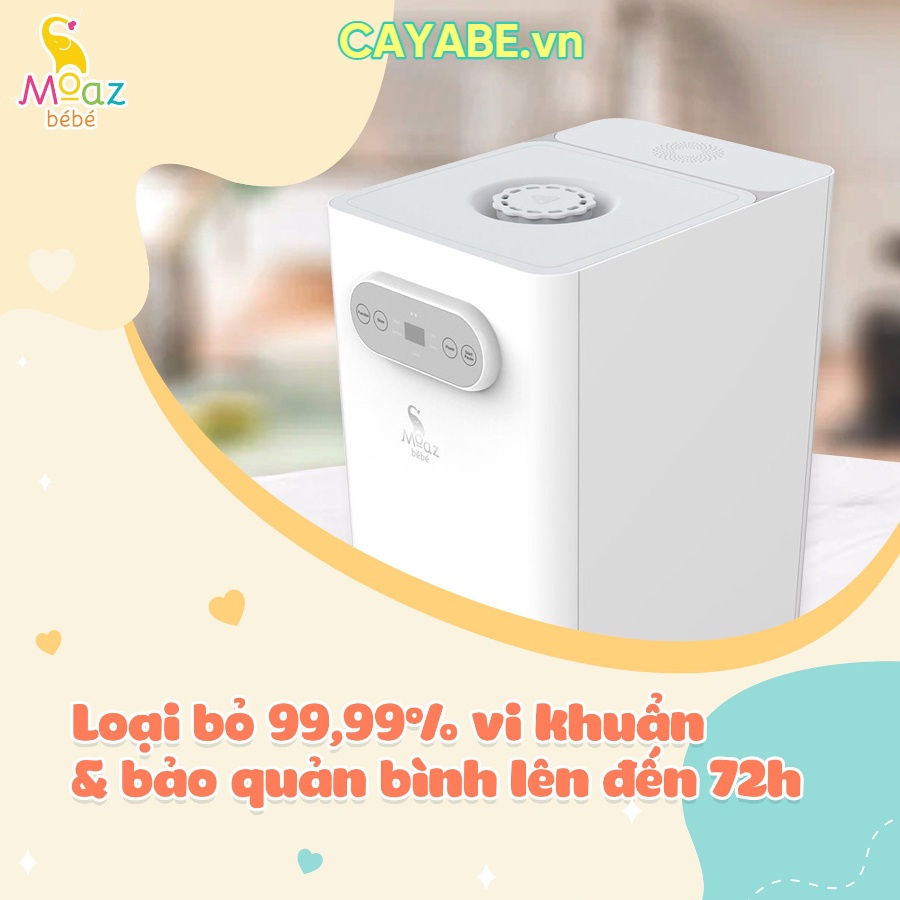 Máy rửa bình sữa cho bé, tiệt trùng và sấy khô MOAZ BÉBÉ MB – 035 (bảo hành chính hãng 12 tháng)