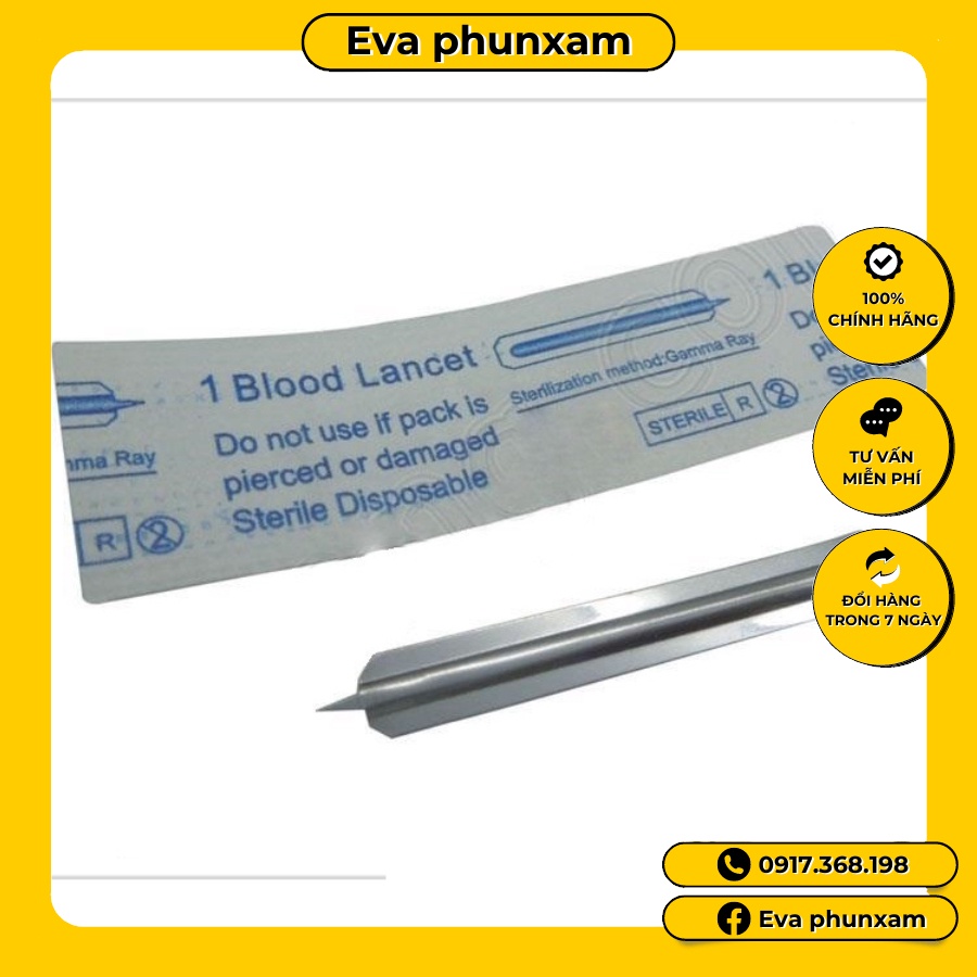 Kim chích mụn hộp 200 chiếc lancets