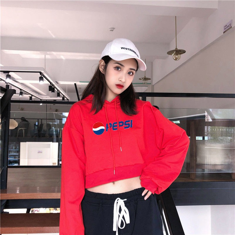 Áo Hoodie Pepsi Phong Cách Harajuku Hàn Quốc