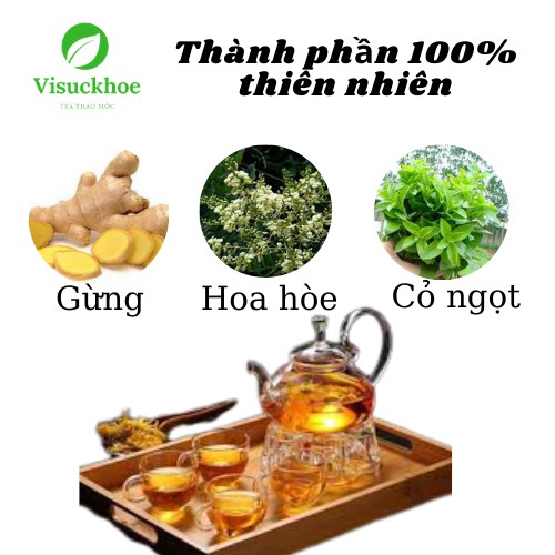 [GIẢI CẢM] Trà gừng Hoàng Thảo Mộc Giúp ổn định đường huyết và huyết áp. Giúp giải cảm, giảm chóng mặt, đau đầu, ăn khôn | BigBuy360 - bigbuy360.vn