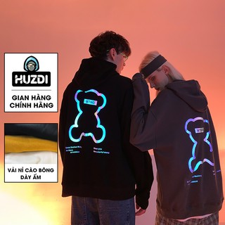 Áo Khoác Hoodie Cặp Nam Nữ Unisex - Áo Hoodie Cặp Cute Phong Cách Hàn Quốc - HUZDI mã HOD061