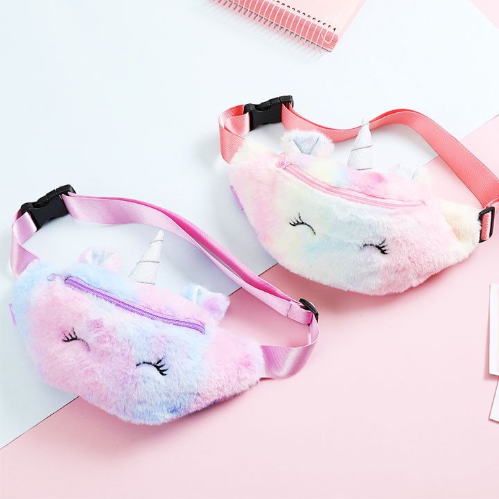 Túi bao tử Unicorn cho bé gái hình bằng bông mềm mịn cá tính đáng yêu Baby-S – STX025