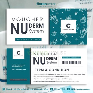 Vouucher mua hàng OBG dòng NU-DERM SYSTEM tại Cheng House Shop