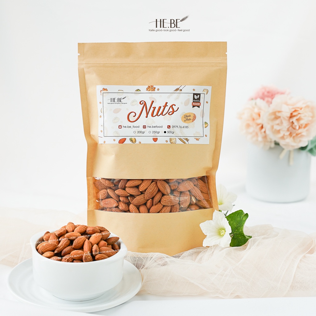 Hạnh Nhân Nướng Giòn Nguyên Hạt HEBEKERY by HEBE