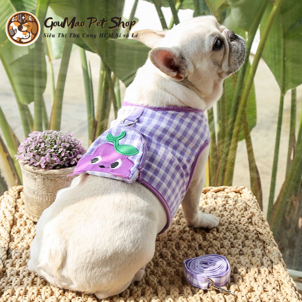 Dây dắt có túi siêu đáng yêu dành cho chó mèo - Goumao pet