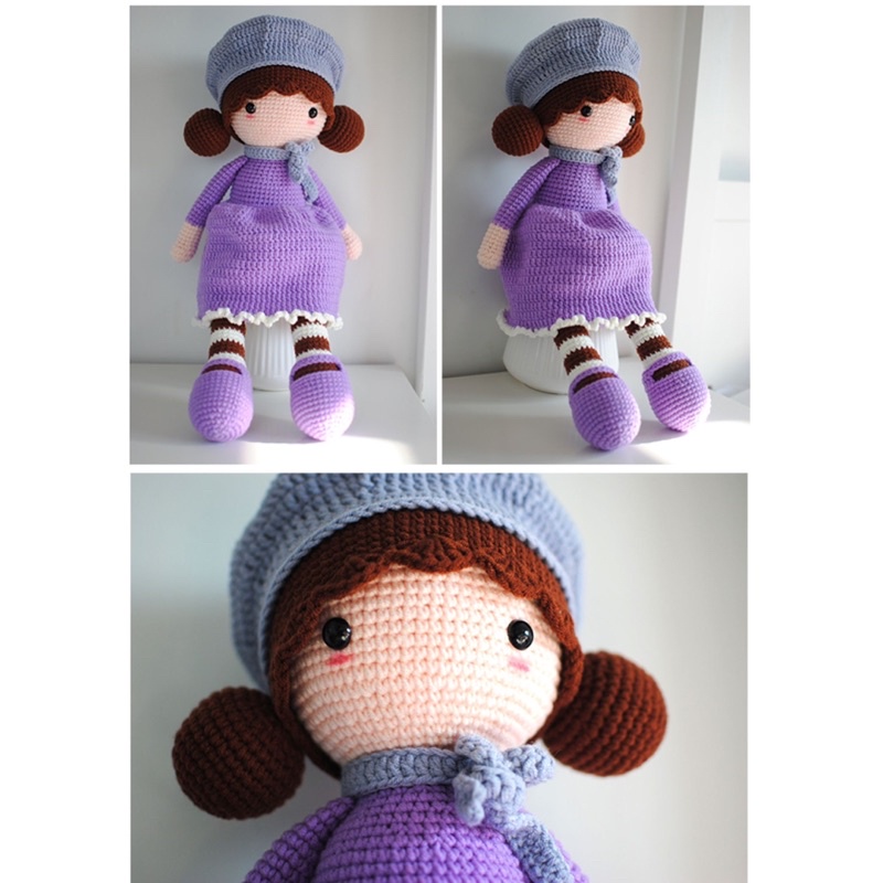 DIY Gói Nguyên Liệu Móc Len Cô Bé Dễ Thương- Quà Tặng Handmade Tự Làm [Có hướng dẫn]