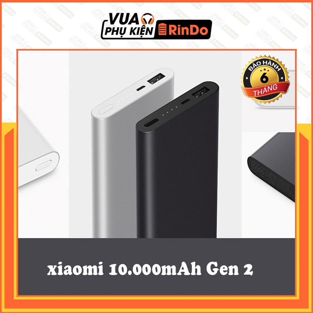 [Bh 12T] Pin Sạc Dự Phòng Mi Gen 2 10000Mah Có Sạc Nhanh Cho Các Thiết Bị Quick Charge 3.0