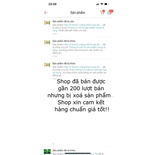 HỘP LƯƠNG KHÔ 5 SAO CAO CẤP HẢI CHÂU GỒM 10PHONG NHỎ 70G THƠM NGON DATE XA