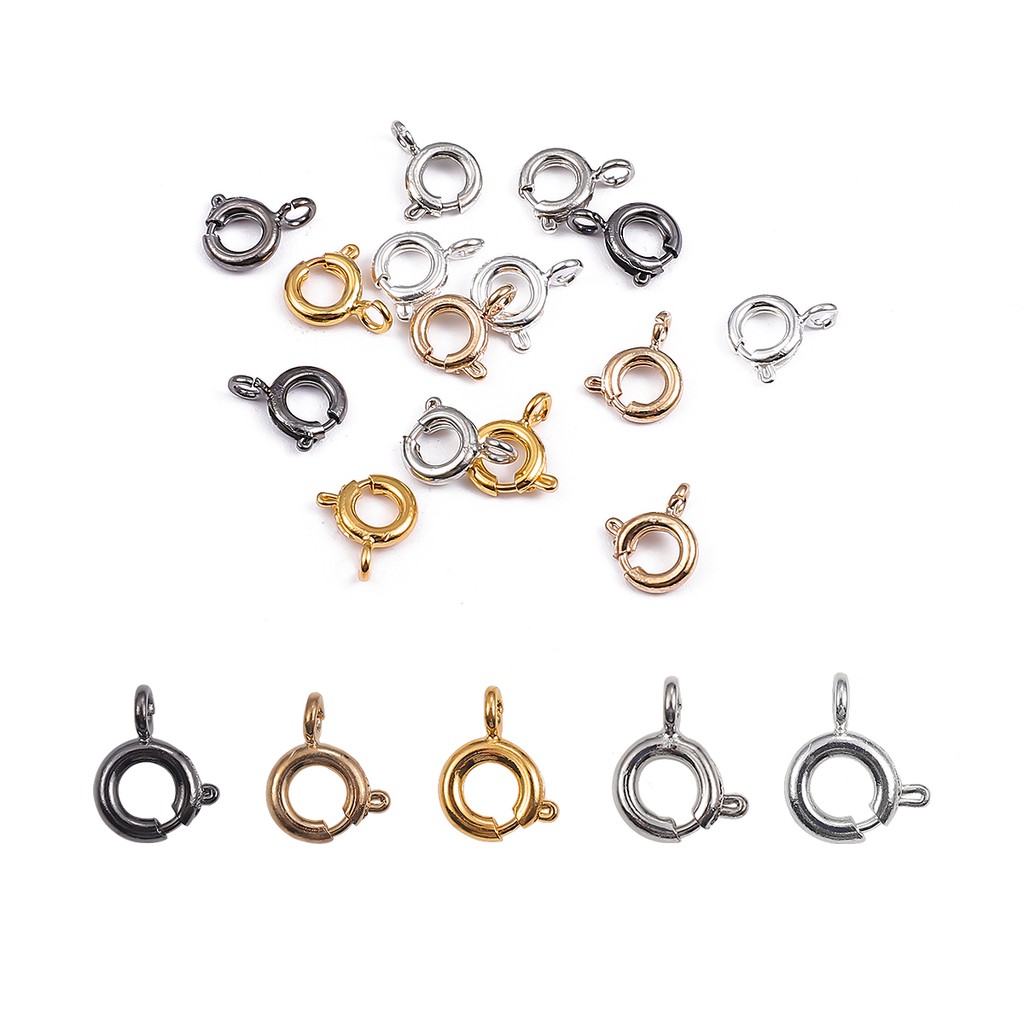 Vòng Nối Dây Xích Beadia Bằng Kim Loại 9mm Có Thể Điều Chỉnh Dùng Làm Trang Sức