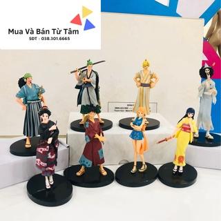 Mô hình One Piece Luffy Zoro Sanji Nami Robin Usopp Brook Kikunojo, figure anime one piece. Mua Và Bán Từ Tâm