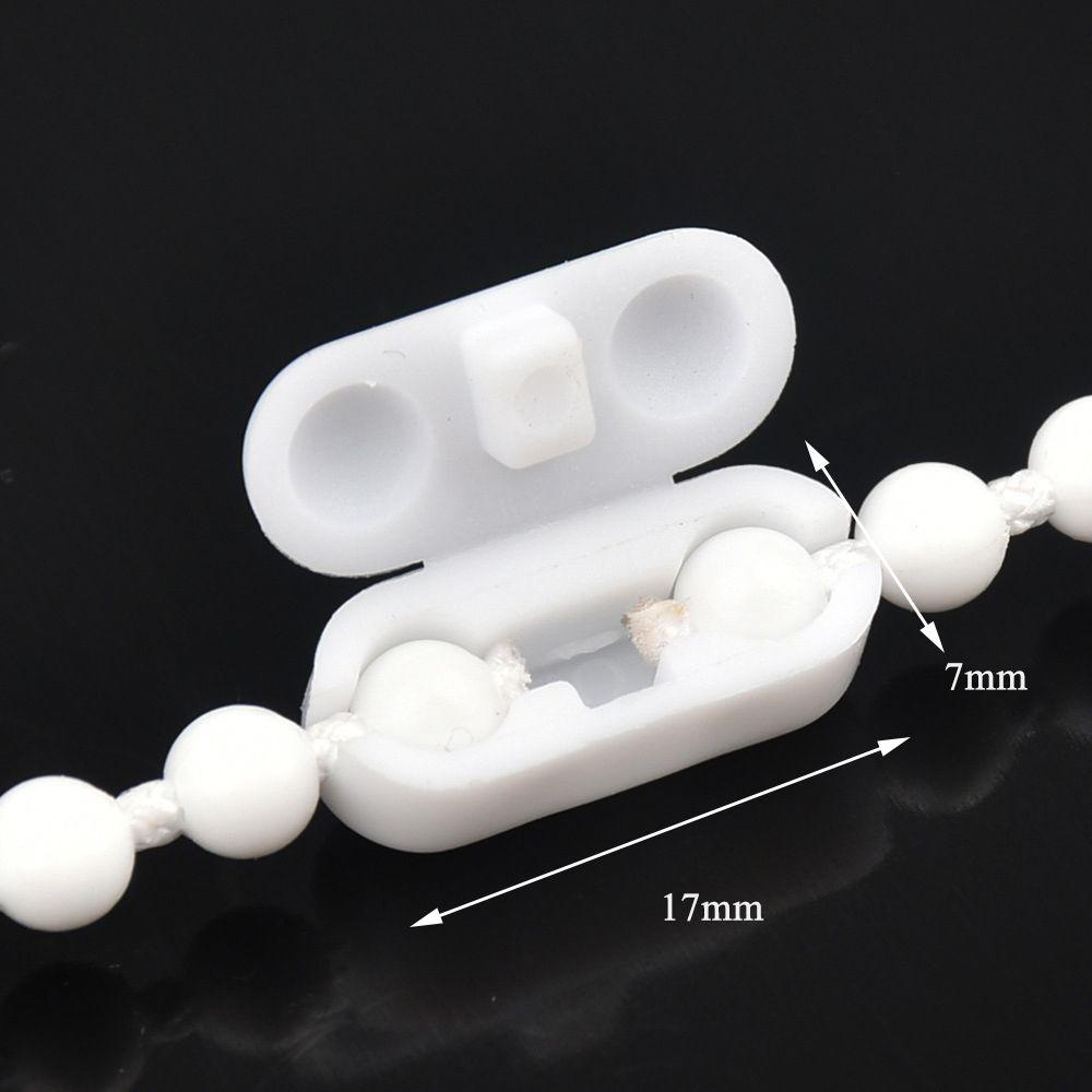HARRIETT Phụ Kiện Rèm Cửa Bằng Nhựa Màu Trắng Chất Lượng Cao