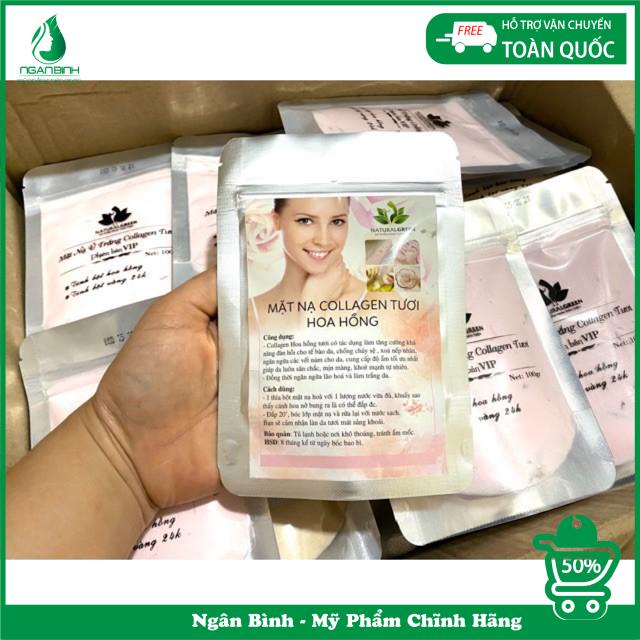 Mặt nạ hoa hồng collagen làm trắng da, căng bóng và dưỡng ẩm cho làn da