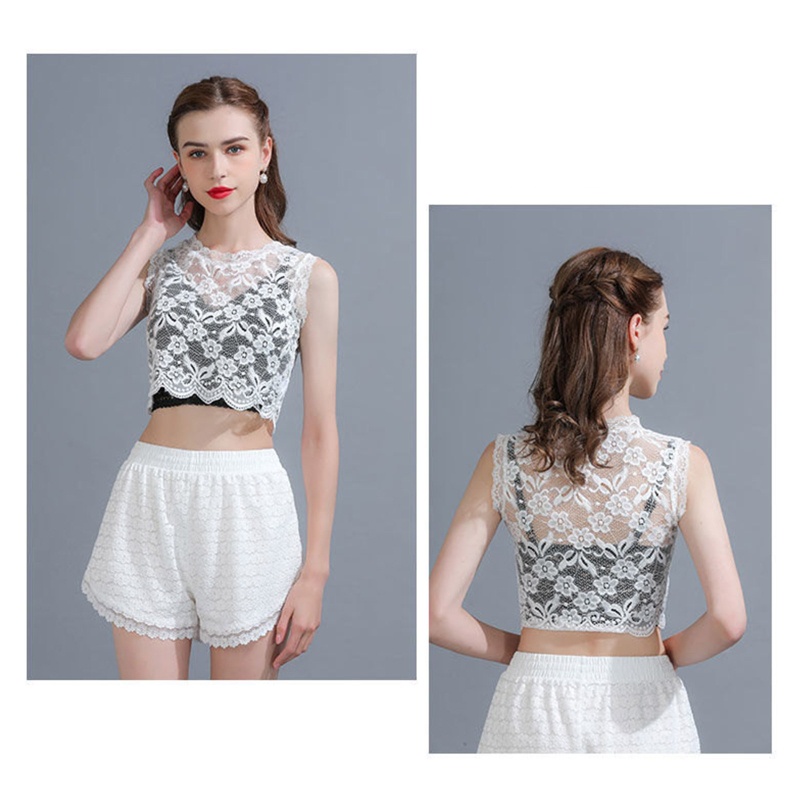 Áo Ren Cổ Tròn Không Tay Thời Trang Đi Biển Dành Cho Nữ