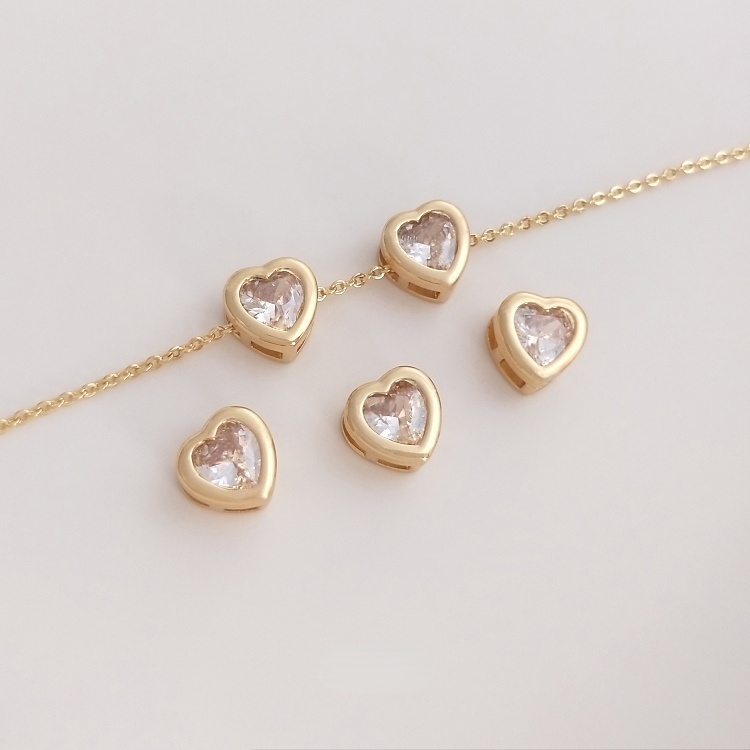 Mặt Dây Chuyền Hình Ngôi Sao Năm Cánh Bằng Đồng Đính Đá Zircon 14K diy