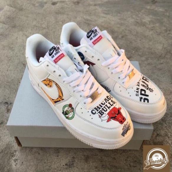 Giầy thể thao, sneaker AIR FORCE 1 supreme chicago bulls đen thời trang dạo phố ! ,, . NEW 2020 . ! #
