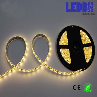 Đèn led dây siêu sáng 3 chíp 12V cuộn 5 mét dán, IP33 – màu Vàng nắng – Home-5050-60D/M-3CHIP-WW