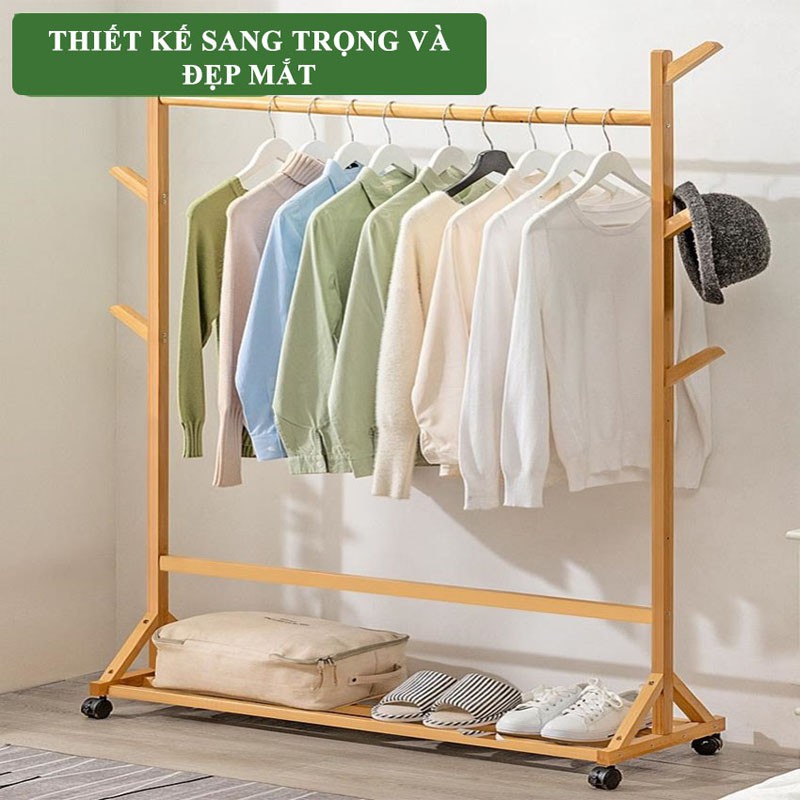 Cây Treo Quần Áo Gỗ Đứng, Giá Treo Quần Áo Gỗ Tự Nhiên