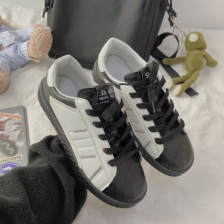 [ Mã 66CBSALE giảm 30K đơn 200K] Giày Thể Thao Bằng Da Pu Thời Trang Hàn Quốc Dành Cho Bạn Nữ | BigBuy360 - bigbuy360.vn