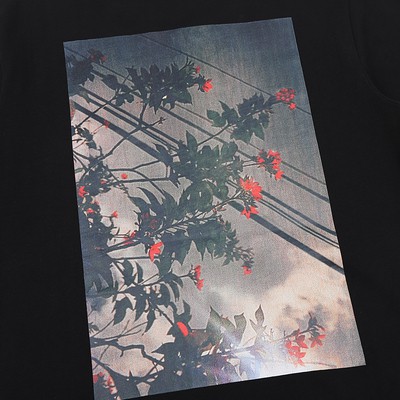 FEAR OF GOD ESSENTIALS Seventh Season Double Line Flower Tide Loose FOG High Street Short Sleeve T-shirt