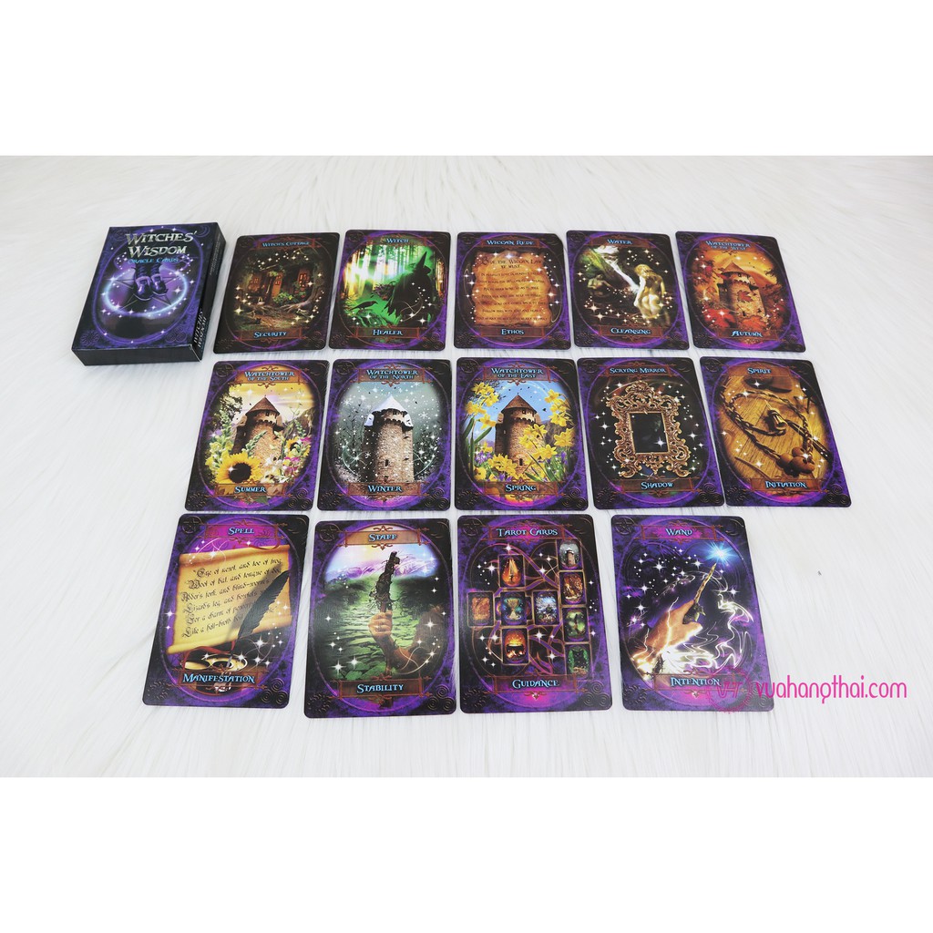 Bộ Bài Bói Witches Wisdom Oracle Cards Tarot cao cấp