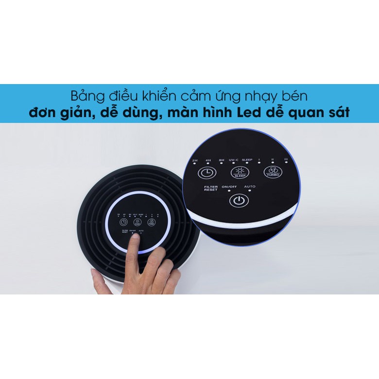 Máy lọc không khí bộ lọc HEPA có diệt khuẩn UV Hafele CF-8116 / 537.82.710 dùng diện tích dưới 25m2 - Hàng chính hãng