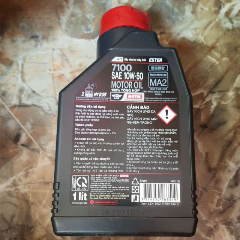 Motul 7100 full tổng hợp 10w50 bán giá gốc thanh lí nốt