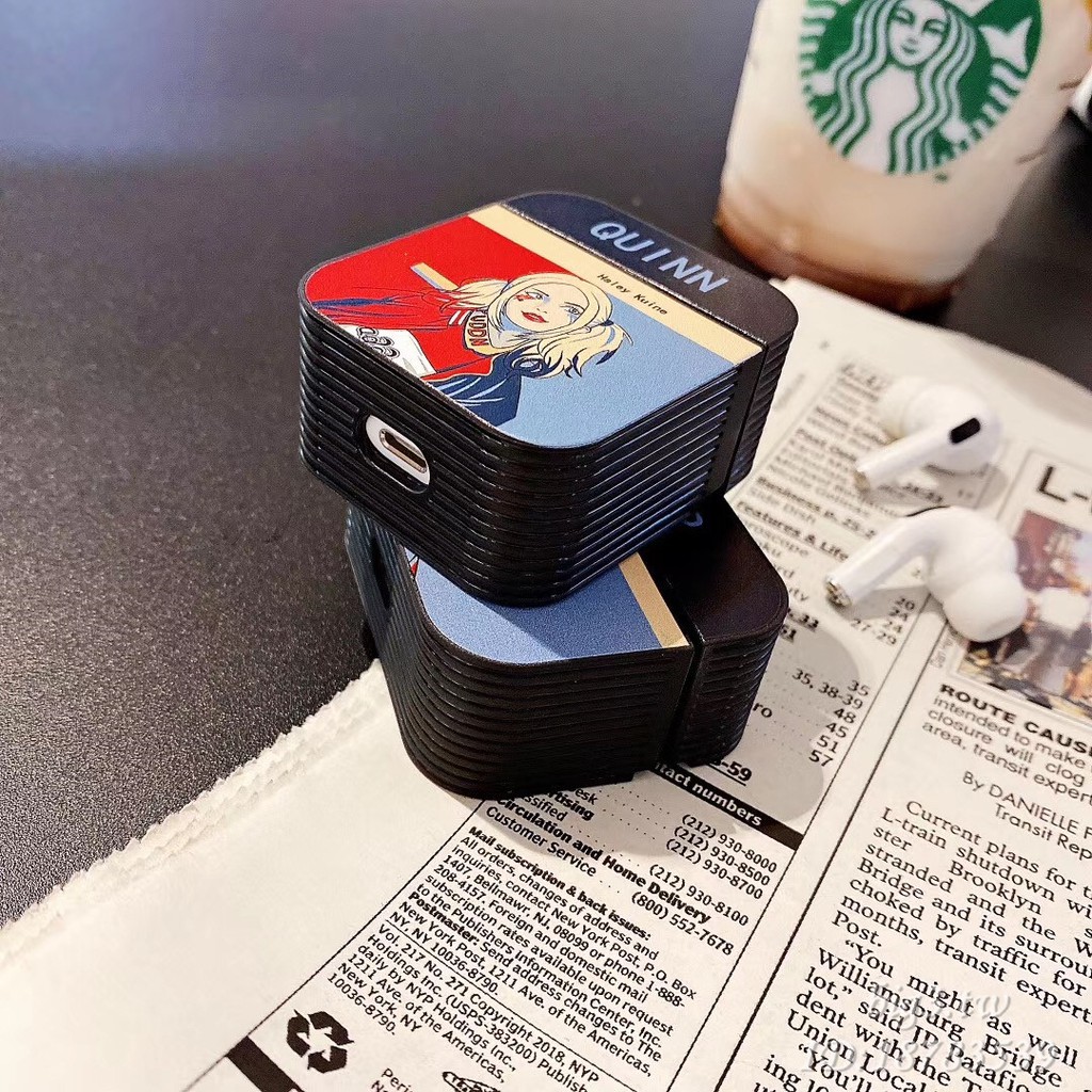 Vỏ Bảo Vệ Hộp Sạc Tai Nghe Airpods 1 / 2 / Pro Hình Joker Và Cô Gái Độc Đáo | BigBuy360 - bigbuy360.vn