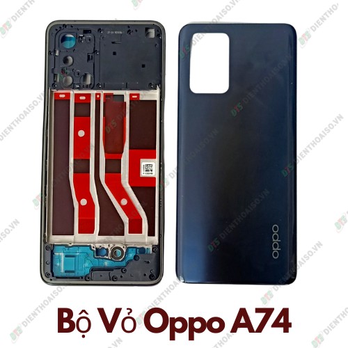 Vỏ oppo a74 xanh dương và đen