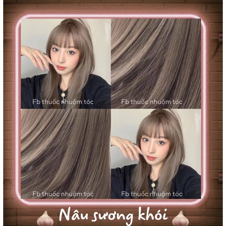 Thuốc nhuộm tóc Hàn quốc màu Nâu Sương Khói [KHÔNG TẨY] | FB Thuốc Nhuộm Tóc
