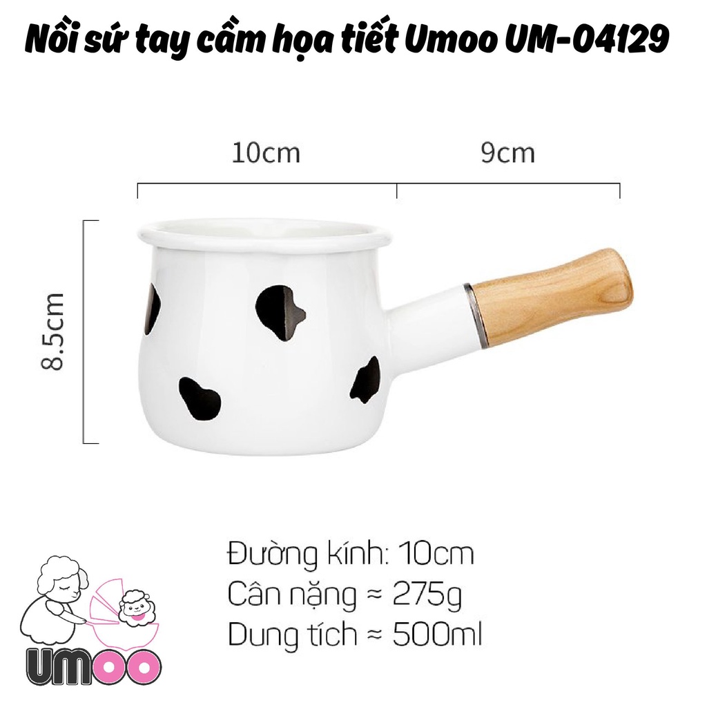 Nối sứ tay cầm hoa họa tiết Umoo UM-04129