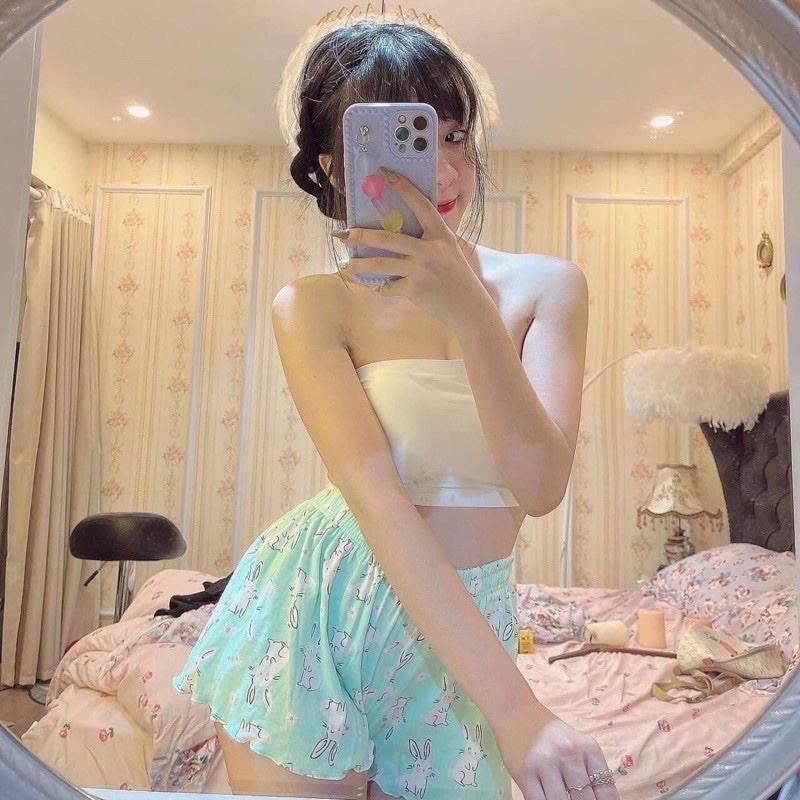 Quần đùi nữ- quần short mặc nhà sooc ngủ hoạt hình ngộ nghĩnh chất mát Q430 SUTANO