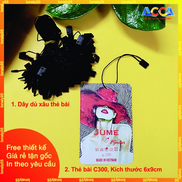 5000 dây dù treo gắn tag nhãn mác quần áo _in mác giấy, thẻ bài tag treo quần áo thời trang theo yêu cầu_free thiết kế