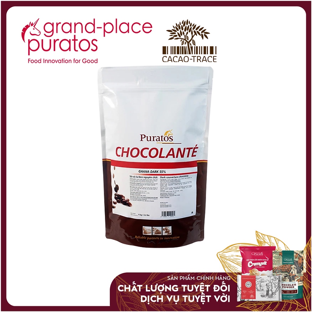 Socola dạng nút Puratos gói 1kg