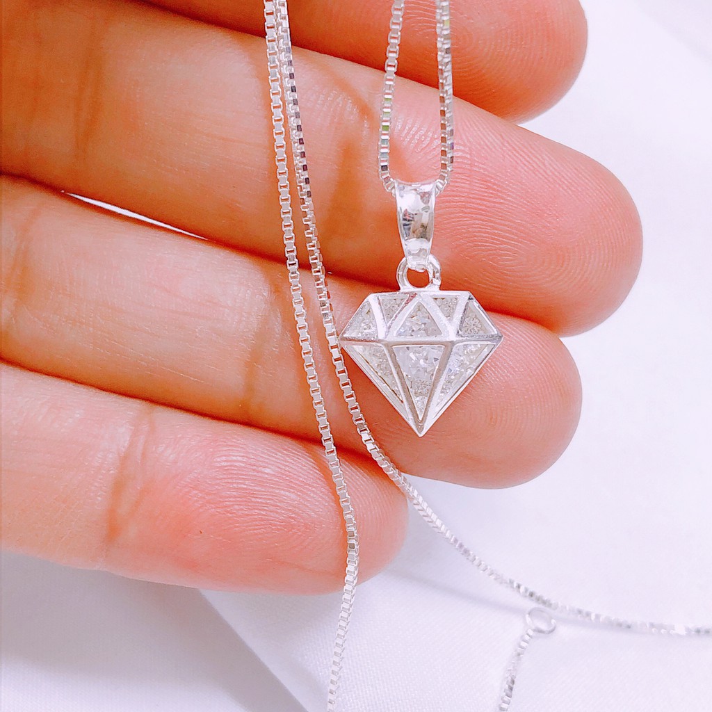 Dây chuyền bạc thật nữ kèm mặt xinh xắn JQN ms31 chất liệu bạc chuẩn sáng đẹp