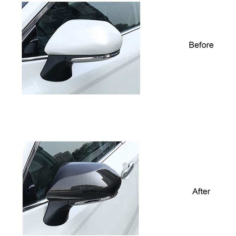 Viền Bảo Vệ Kính Chiếu Hậu Xe Hơi Bằng Sợi Carbon Cho Toyota Camry LE SE 2018-2022