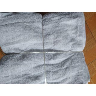 Combo 10 chiếc khăn mặt trắng kẻ ô - Khăn loại đẹp, dày