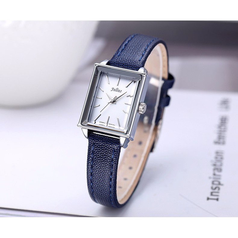 Đồng Hồ Nữ Julius Hàn Quốc Dây Da JA-787 (4 màu).