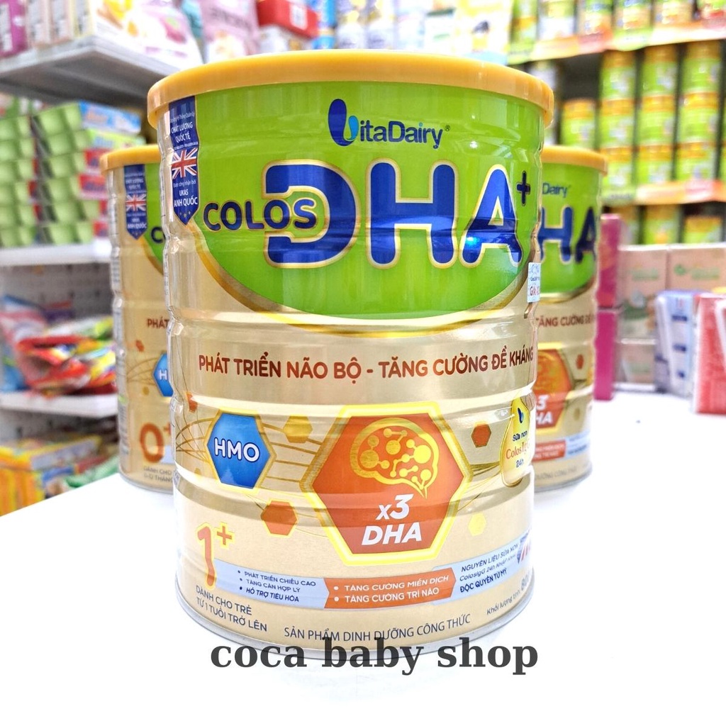 Sữa Colos DHA số 0, số 1 lon 800g phát triển não bộ tăng sức đề kháng cho bé