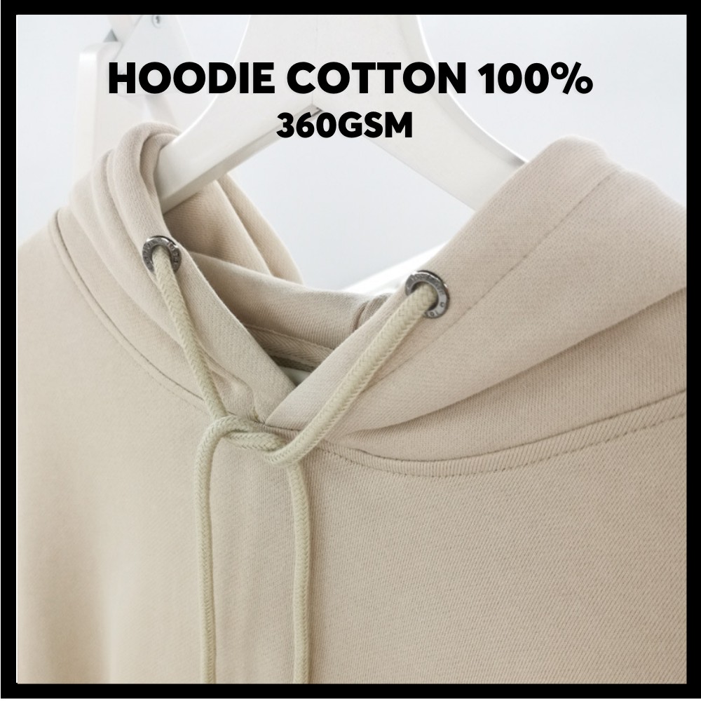 360G Hoodie 100% Cotton Cao Cấp Màu Vàng Cát - Form Unisex Định Lượng 360gsm- Áo Hoodie Dầy Dặn Cho Nam Nữ Mùa Đông 2022
