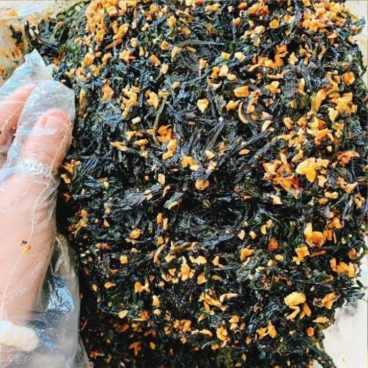 Rong Biển Cháy Tỏi Thơm Ngon Ăn Chay Được Hộp 150g