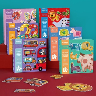 (2+) BỘ XẾP HÌNH ĐẦU ĐỜI CHO BÉ “MY FIRST PUZZLE” MIDEER 6 CHỦ ĐỀ