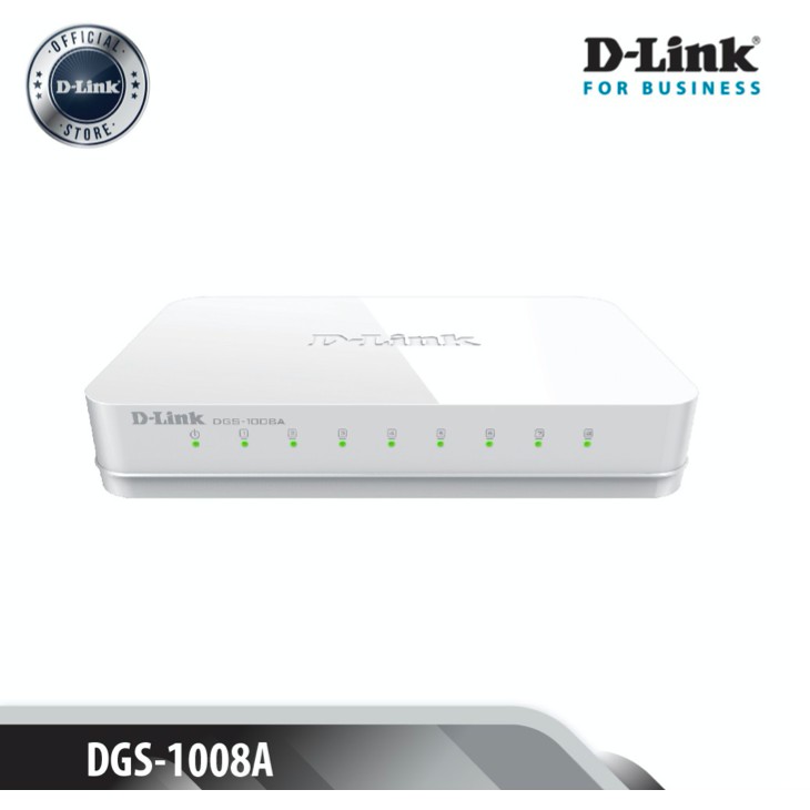 D-Link gigabit 8 cổng Bộ chia tín hiệu Switch RJ45 10/100/1000Mbps - Thiết bị chuyển mạch D-LINK DGS-1008A