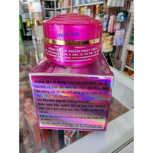 Kem trà xanh tinh chất serum nhật việt dưỡng trắng - ngừa nhăn da - giúp ngừa lão hóa da - se khít lỗ chân lông 10gr