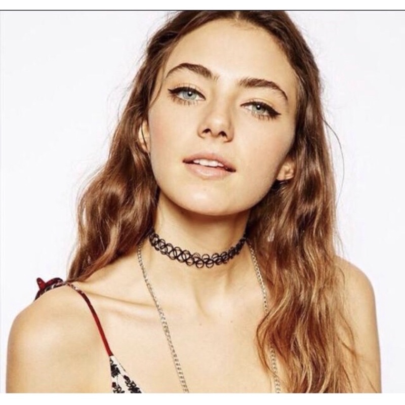 DÂY CHUYỀN CHOKER, VÒNG TAY TATOO đen, vòng cổ lắc tay phụ kiện thời trang cá tính