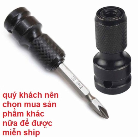 Đầu chuyển đổi máy siết bu lông sang máy bắn vít tiện dụng bảo hành 3 tháng